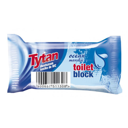 Tytan Double-phase Toilet Bowl Cleaning Cube Ocean Economy Pack 40g 