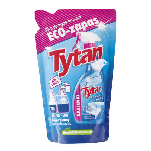 Жидкость для мытья ванных комнат камень и ржавчина Титан запас ECO