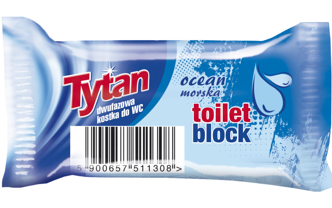 Dwufazowa kostka do WC Tytan morski zapas 40g (T511300)