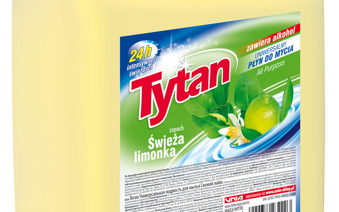 Uniwersalny płyn do mycia Tytan ŚWIEŻA LIMONKA 5 kg (P23220)