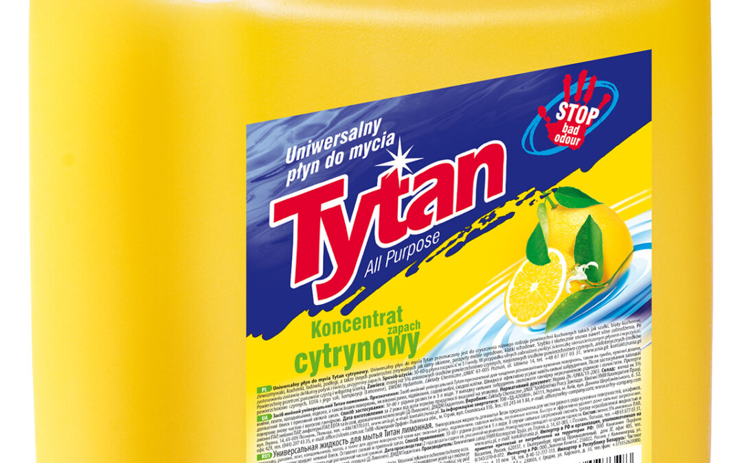 Uniwersalny płyn do mycia cytrynowy Tytan koncentrat 5 kg (P27320)