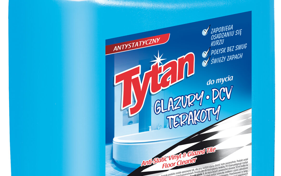 Płyn do mycia glazury terakoty PCV antystatyczny Tytan 5kg (P14220)