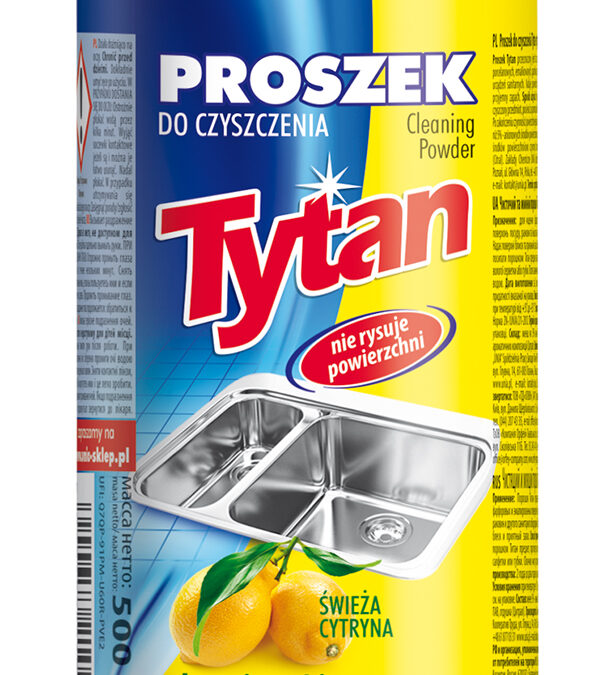 Proszek do czyszczenia Tytan cytrynowy 500g (T21010)