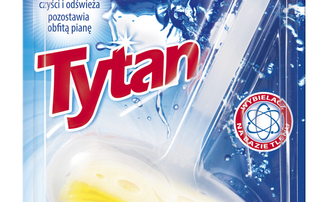 Dwufazowa kostka do WC Tytan cytrynowy koszyczek (T510100)