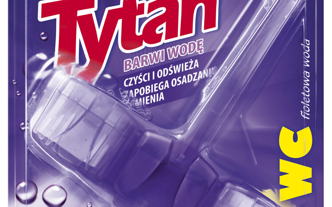 Czterofunkcyjna zawieszka do WC Tytan Violet Water 45g (T51330)