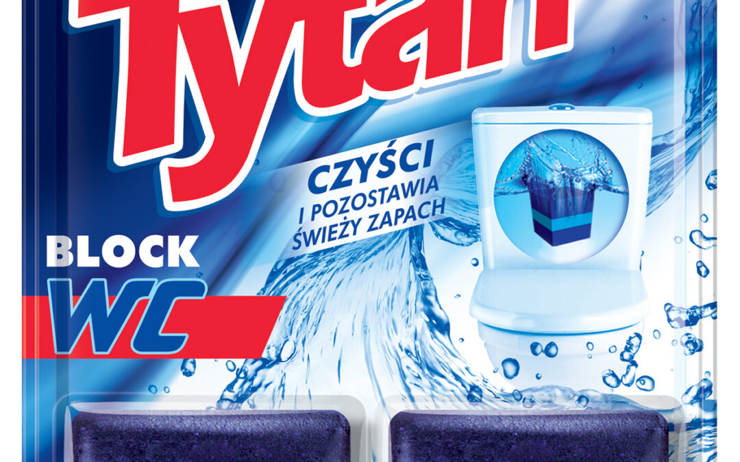 Kostka do spłuczki barwiąca wodę Tytan Blue Water 2x50g (T53020)