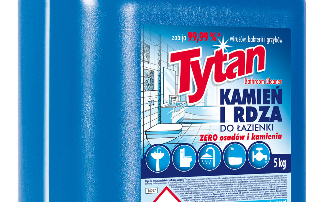 Płyn do czyszczenia i dezynfekcji łazienki Tytan kamień i rdza 5kg (278500)
