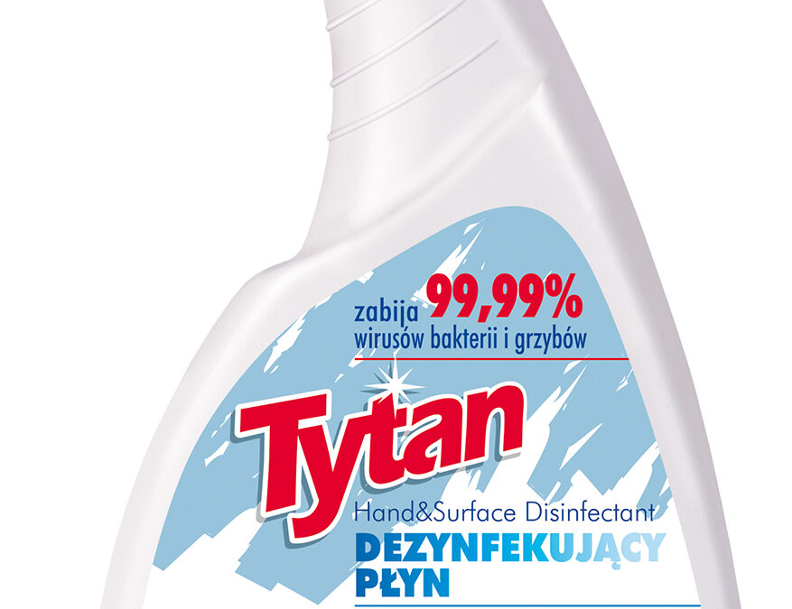Dezynfekujący płyn do rąk i powierzchni Tytan Anti Septic spray 500ml (P71010)