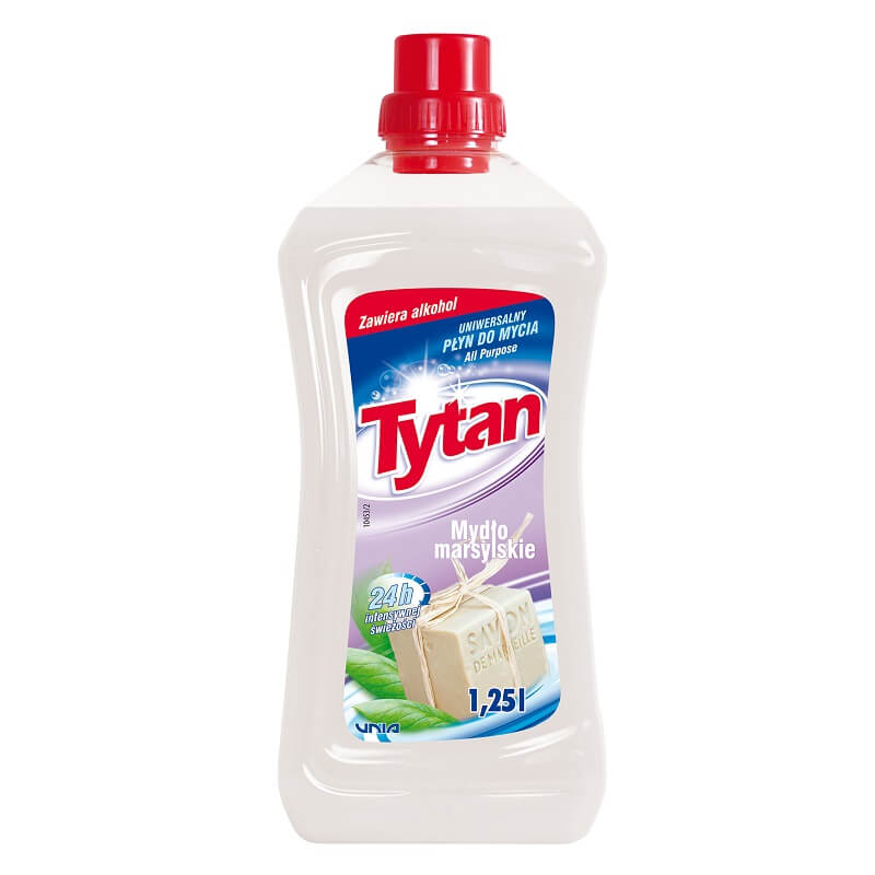 P23010 Tytan płyn uniwersalny do mycia mydło marsylskie 1,25L kwadrat