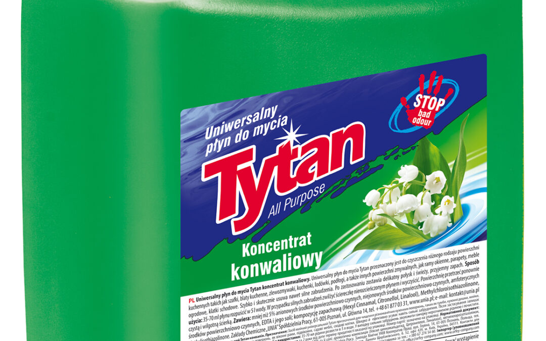 Uniwersalny płyn do mycia Tytan konwaliowy koncentrat 5 kg