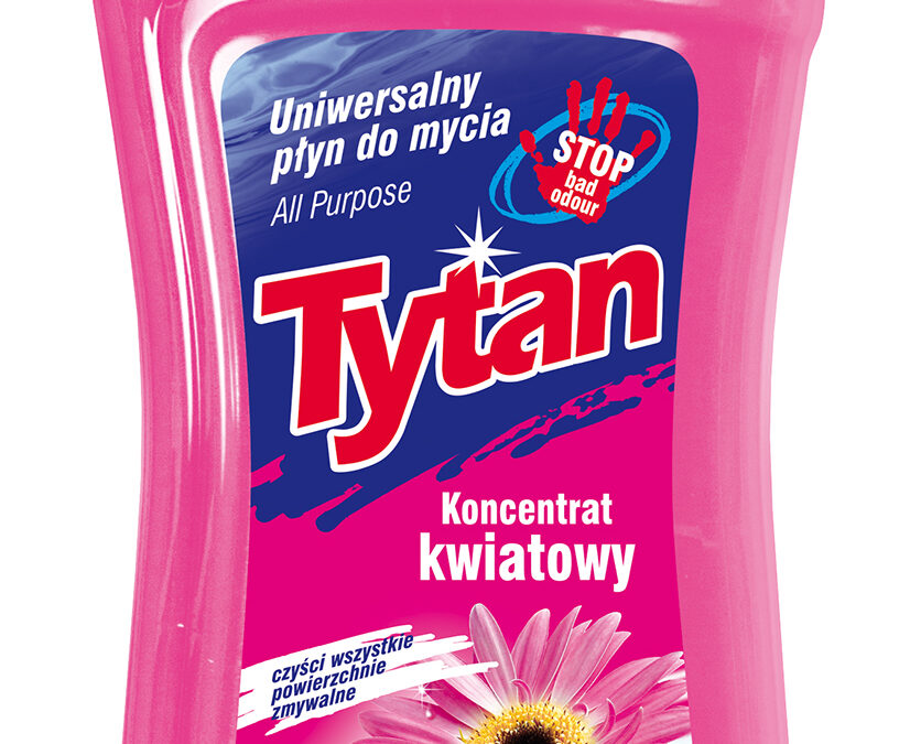 Uniwersalny płyn do mycia kwiatowy Tytan koncentrat 1l (P27430)