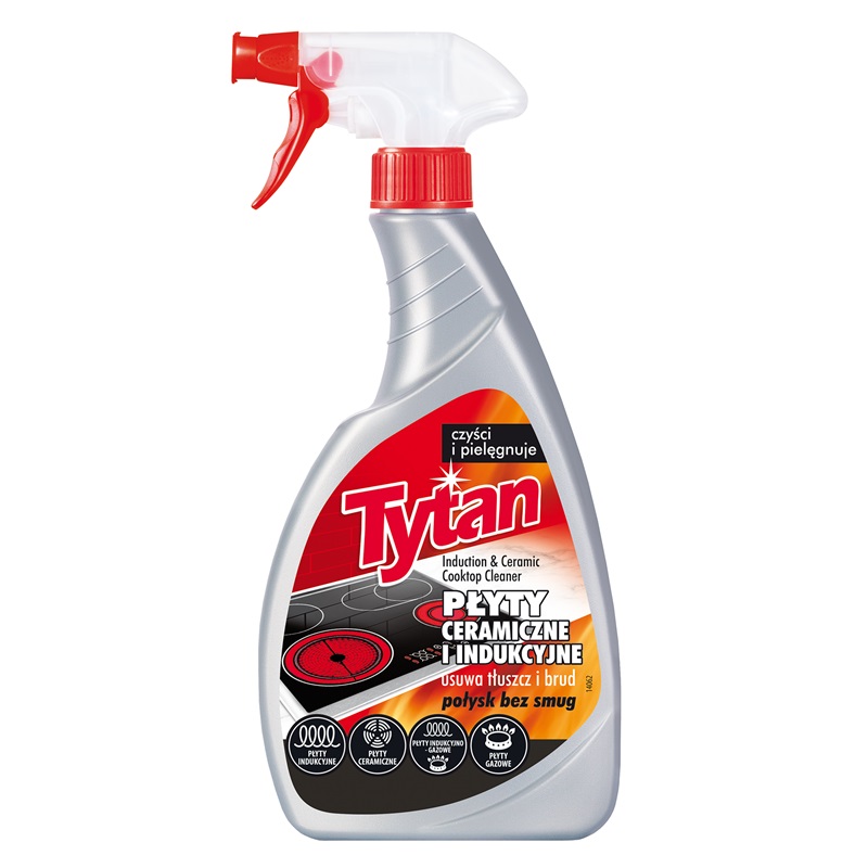 Płyn do czyszczenia płyt ceramicznych i indukcyjnych Tytan spray 500g sklep