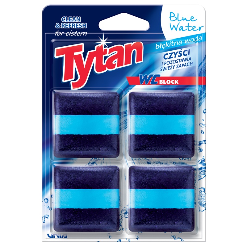 Kostka do spłuczki Tytan Blue Water 4x50g